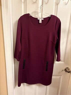 White House Black Market Plum Shift Dress - Women